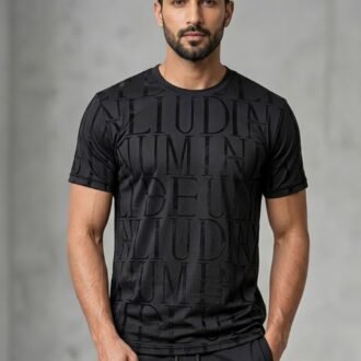 Midnight Monogram – Premium Embossed Tee
