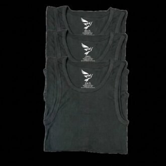 Pack of 3 Black Winzhub Vests