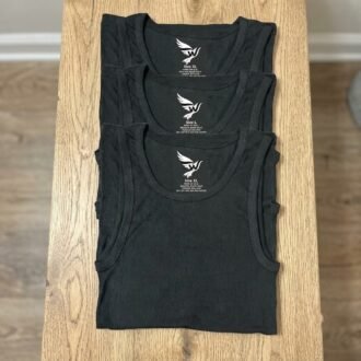 Pack of 3 Black Winzhub Vests